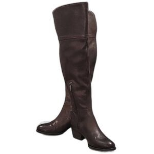 Vince Camuto Bolina leather dark brown over the knee riding boots women's 6.5